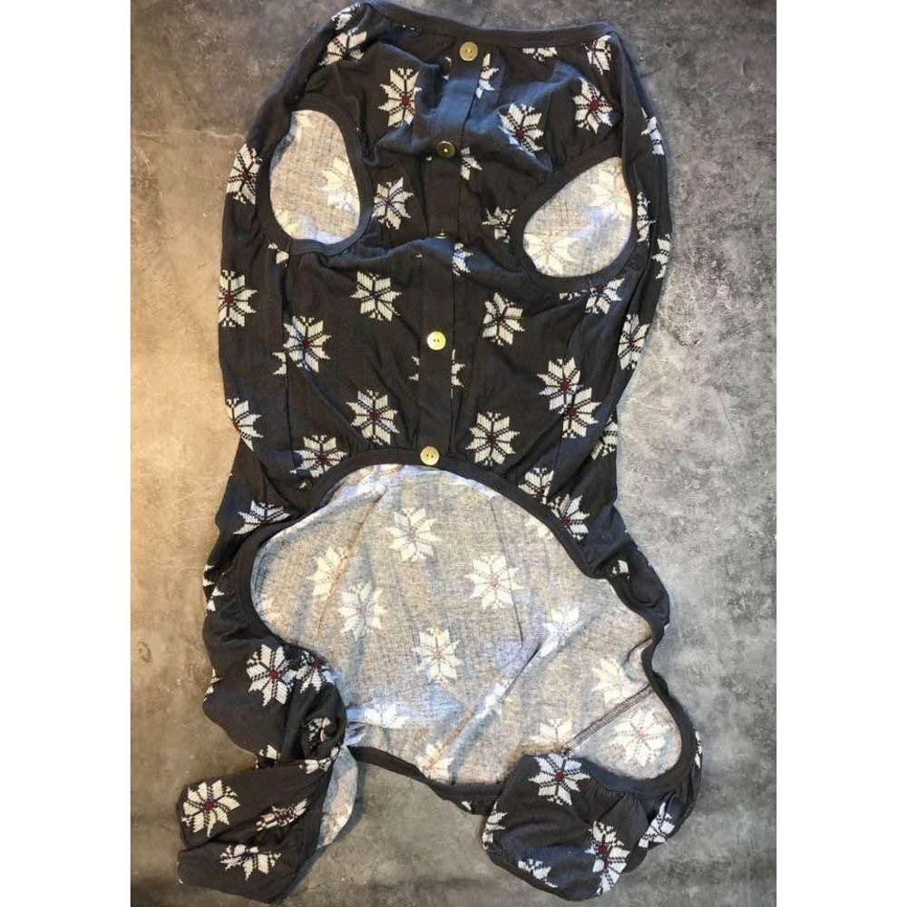 XL Dog Pajamas‎ Winter Snowflake Design for Large Dogs Big Dogs - Picture 2 of 5